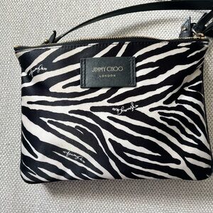 Jimmy Choo Black and White Zebra Crossbody Bag used